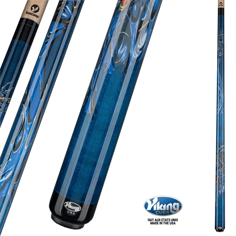 VIKING CUE 12.5MM – BLUE DRAGON
