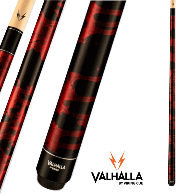 VIKING VALHALLA VA212 19OZ BURGUNDY AND BLACK POOL CUE
