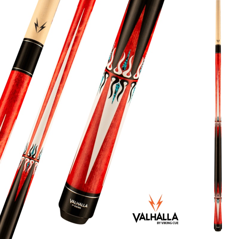 VIKING VALHALLA VA601 RED/POINTS/PATTERN CUE 13MM 19OZ