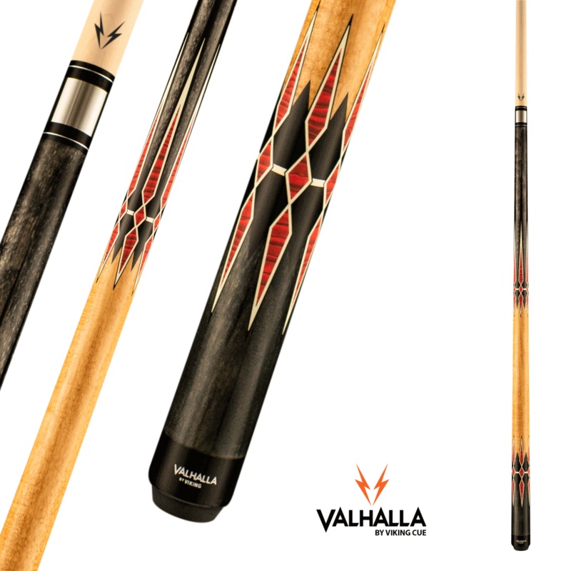 VIKING VALHALLA VA941 NATURAL RED AND BLACK CUE 13MM 19OZ