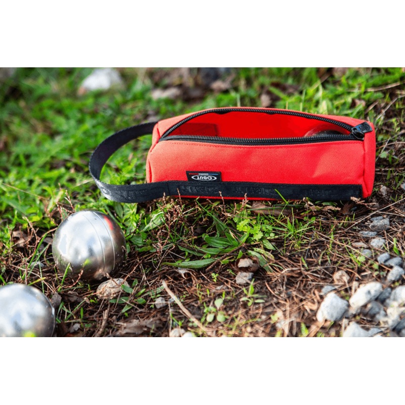 BOCCE CASE OBUT 3 BALLS RED/BLACK