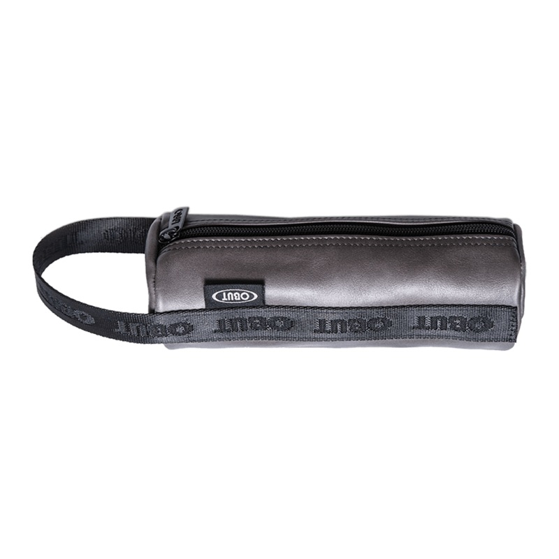 BOCCE LEATHER CASE OBUT 3 BALLS GREY/BLACK