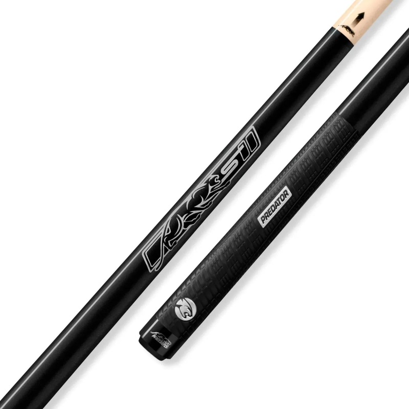 PREDATOR 52″ BLACK SHORTY SPORT POOL CUE – SPORT WRAP