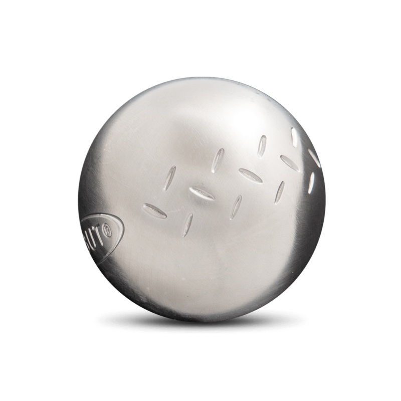 SET OF 3 BALLS BOCCE OBUT JUNIOR CHEVRON INOX
