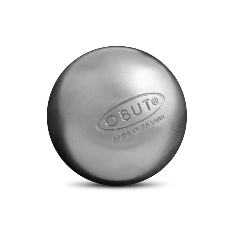 SET OF 3 BALLS BOCCE OBUT LOISIRS LISSE INOX