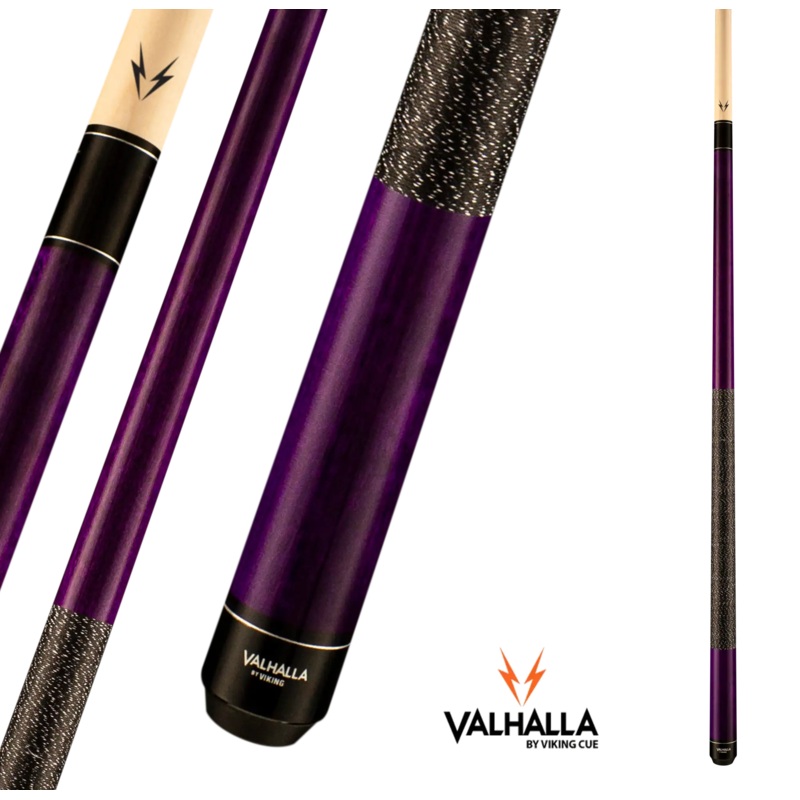 VIKING VALHALLA VA117 POOL CUE PURPLE LINEN WRAP 13MM 19OZ