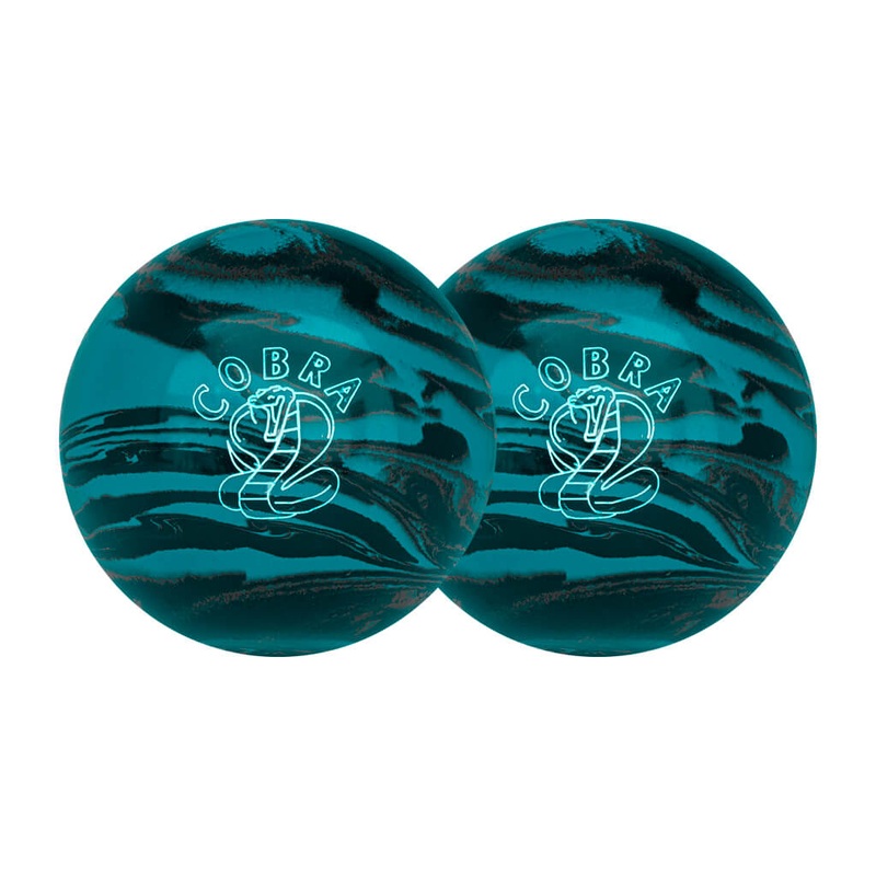 COBRA SMALL BOWLING BALLS – TEAL/BLACK