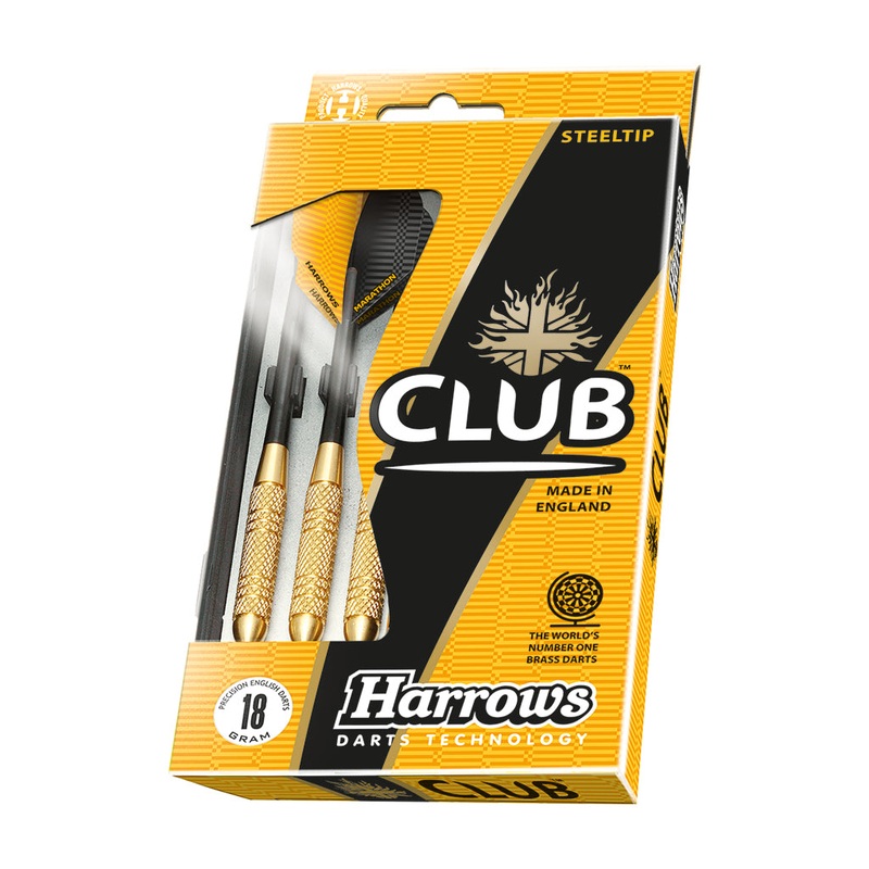 HARROWS CLUB BRASS STEEL TIP DARTS