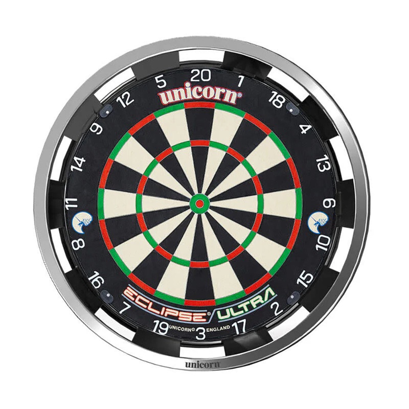 UNICORN SOLAR FLARE INTERGRATED ILLUMINATED PRO DARTBOARD SURROUND 360