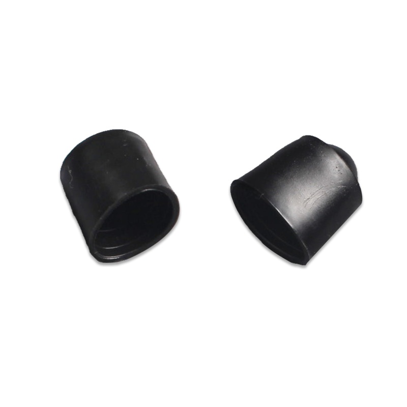 2 pc rubber bumper for snooker cue butt, black