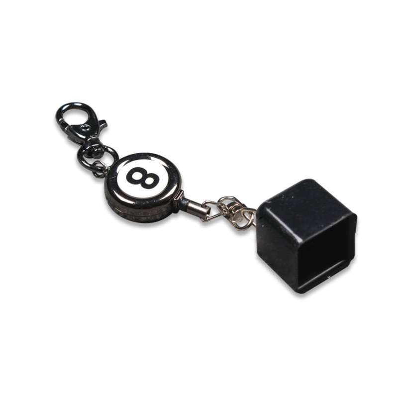 8 ball retractable chalk holder with belt clip