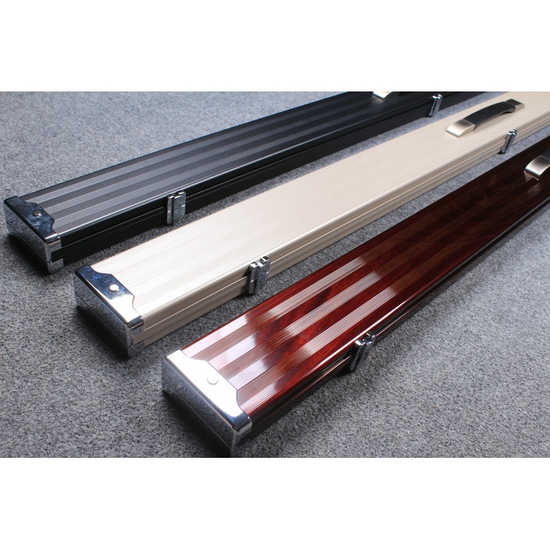deluxe one piece aluminium cue case with 3 slots