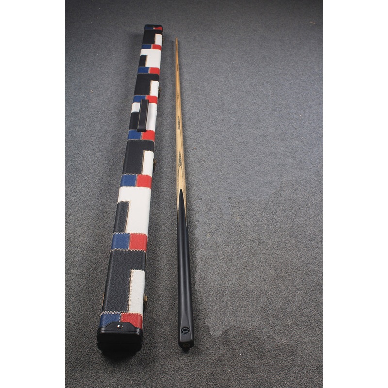 1 piece handmade ash english pool cue CHEVRONS+