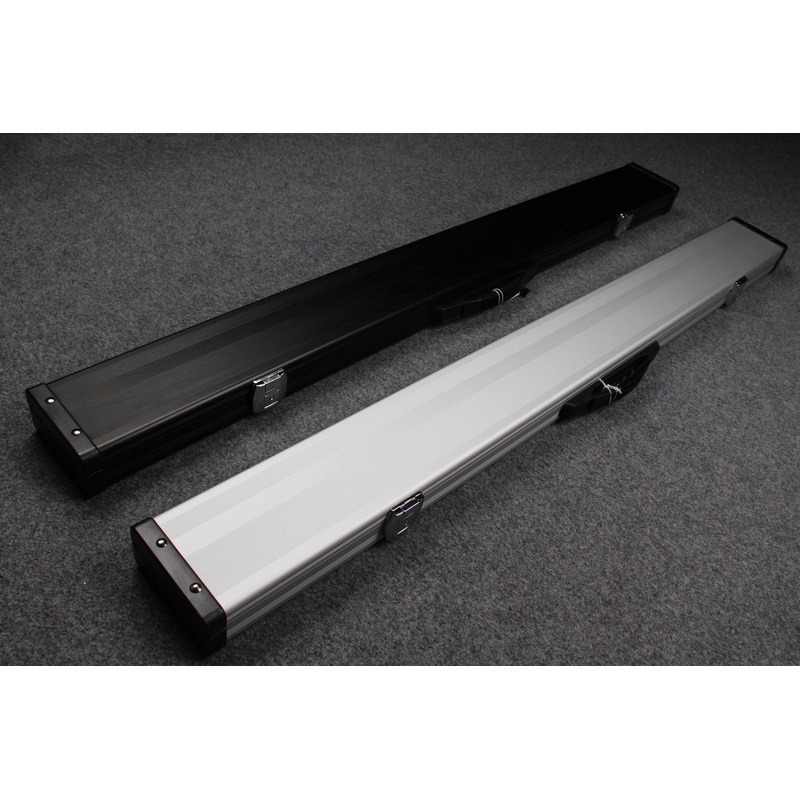 1 piece professional aluminium lockable cue case with 3 slots
