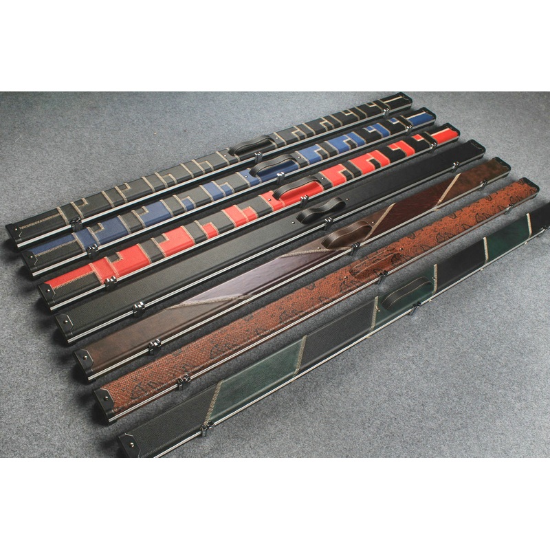 10 of one piece leather 2 slot cases aluminium construction