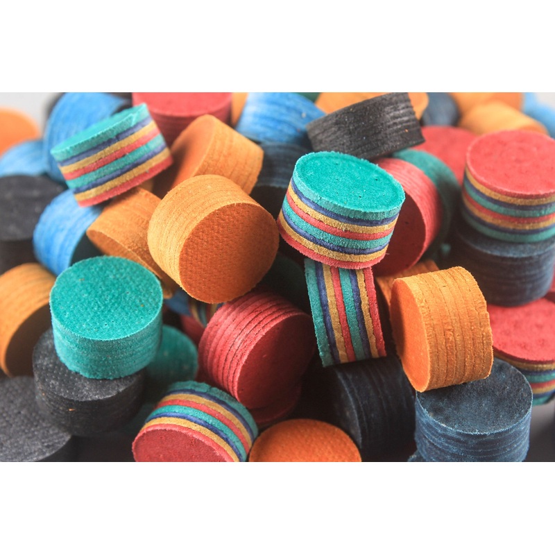14 mm pool cues tips pig skin layered tips