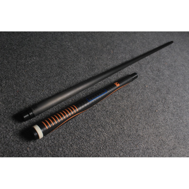 carbon shaft billiards cue jump cue stick rubber wrap