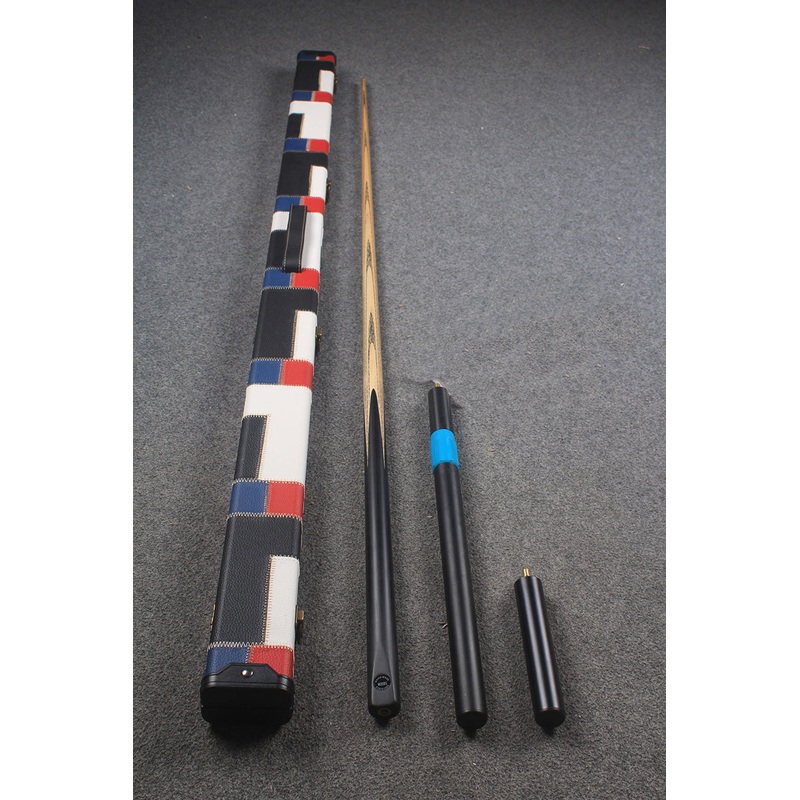 CHEVRONS+ WOODS 1 piece handmade snooker  pool ash cue