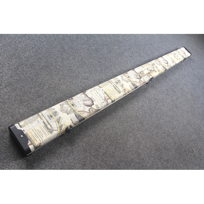 deluxe one piece aluminium map design case with 3 slots