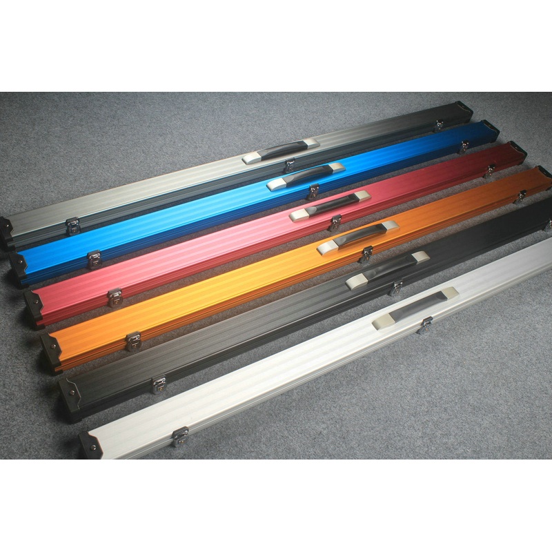 one piece professional aluminium lockable cue case