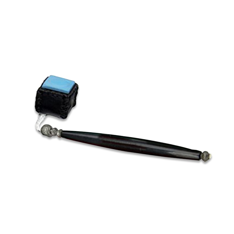 Snooker/Pool Cue Carrying Leather Chalk Holder, Black