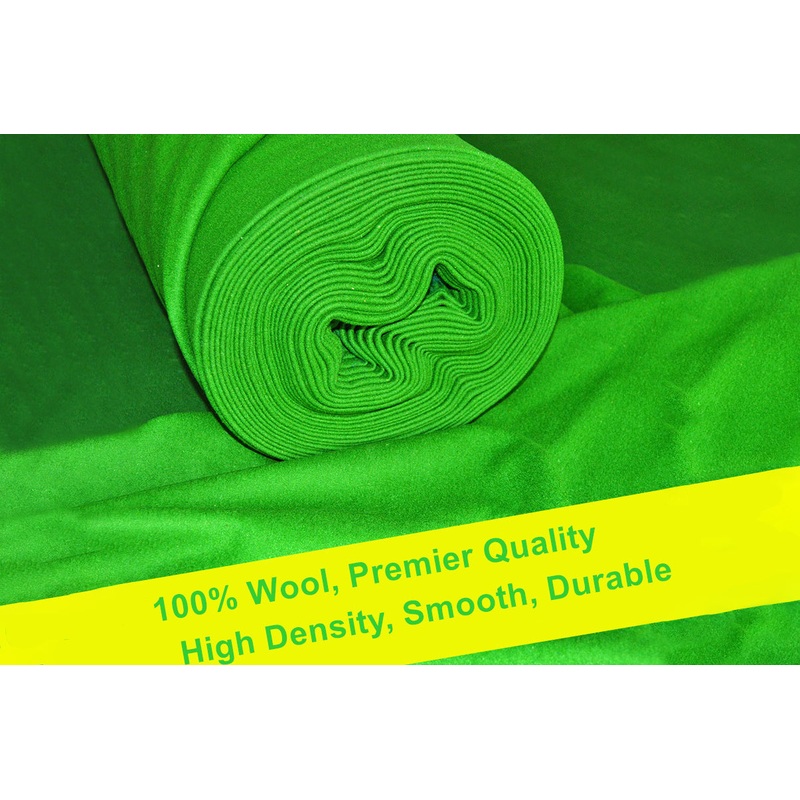 Tournament Quality High Density Smooth Durable Woolen Snooker Table Cloth -195 CM WIDE