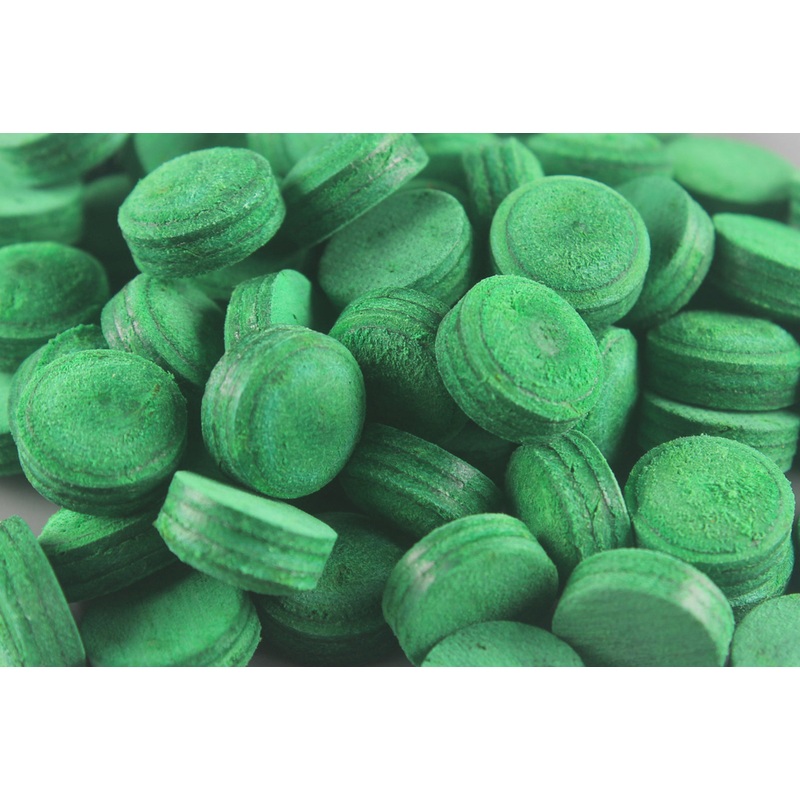 11 mm  Tips Pig Skin Layered Tips – Green