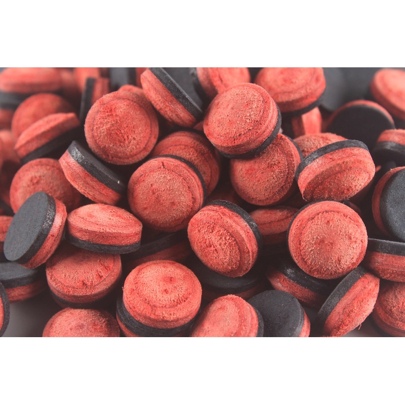 11 mm  Tips Pig Skin Layered Tips – Red