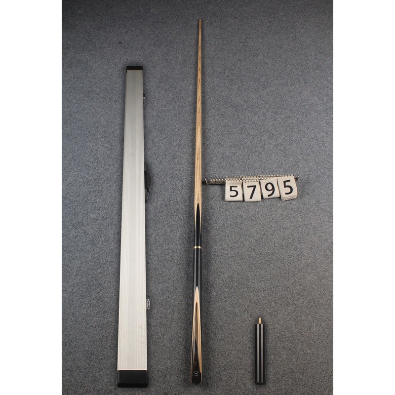 3/4 ash 60” english pool cue pale moon wood # 5795