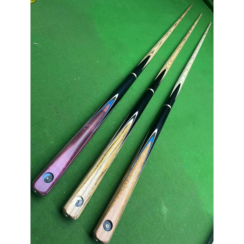 3/4 handmade ash chinese 8 ball pool cues 10.5 mm tip