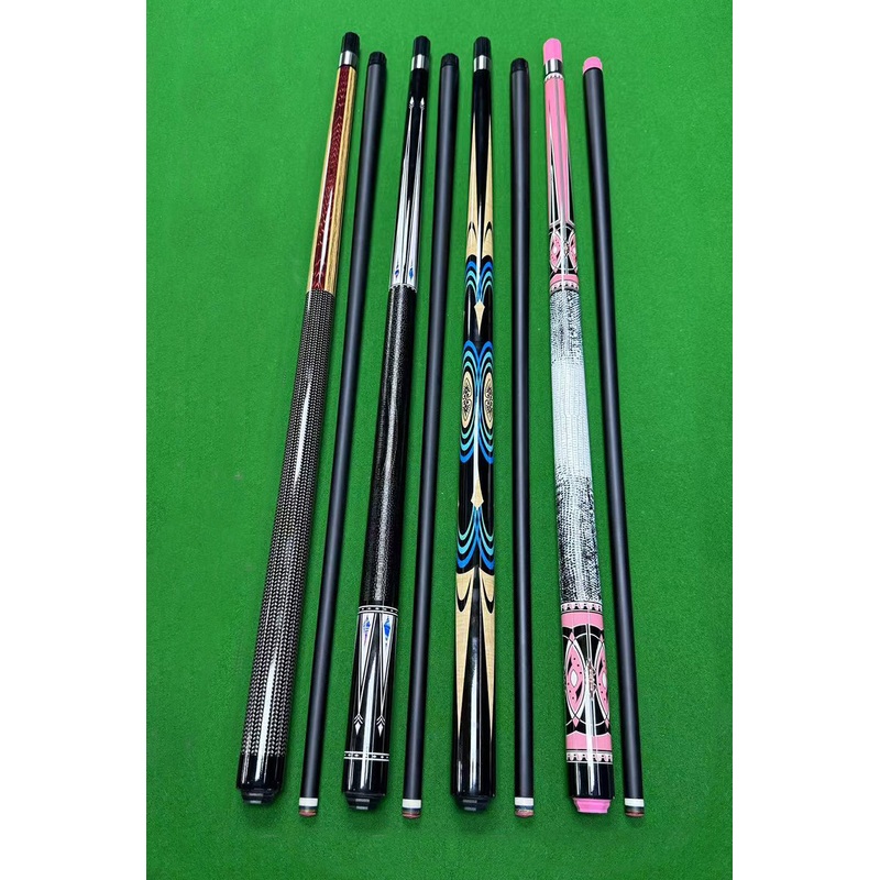 8 x Carbon shaft billiards club cues pool cues stick