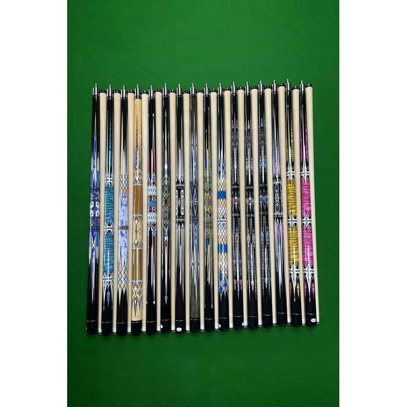 8 x maple shaft billiards club cues pool cues stick
