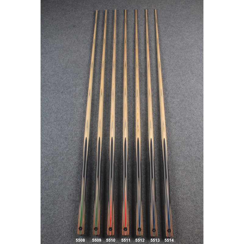 CHEVRONS+ 1 piece ash english pool cue 8 x points butt #5508- #5514