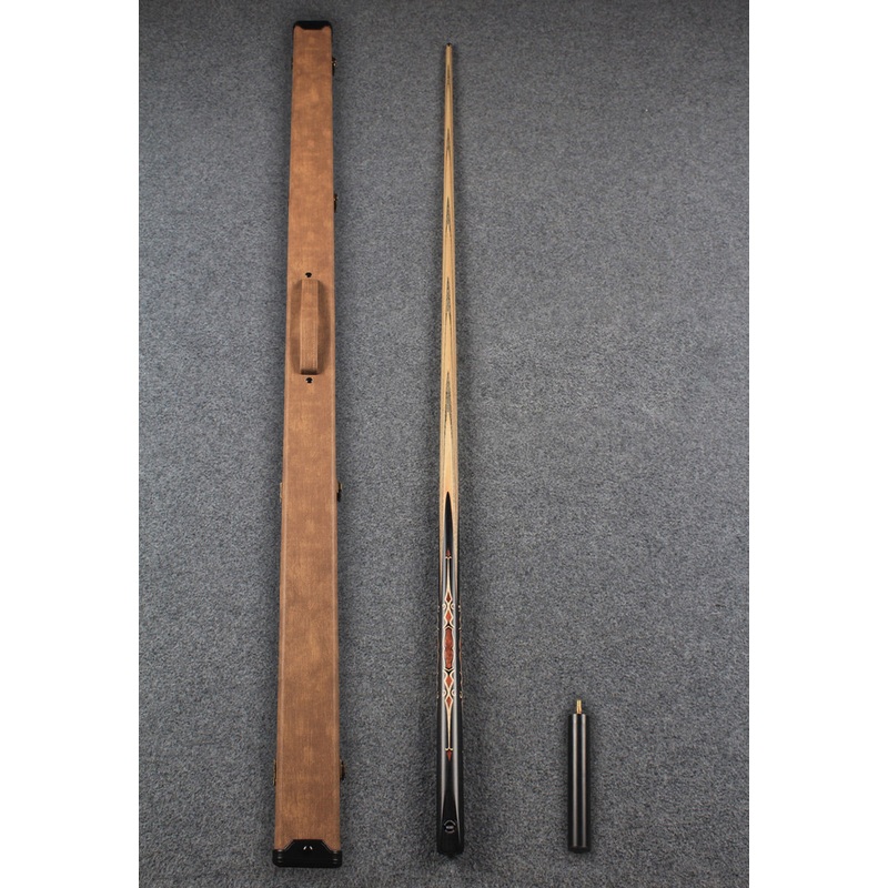 CHEVRONS+ 1 piece ash inlay chinese 8 ball pool cue