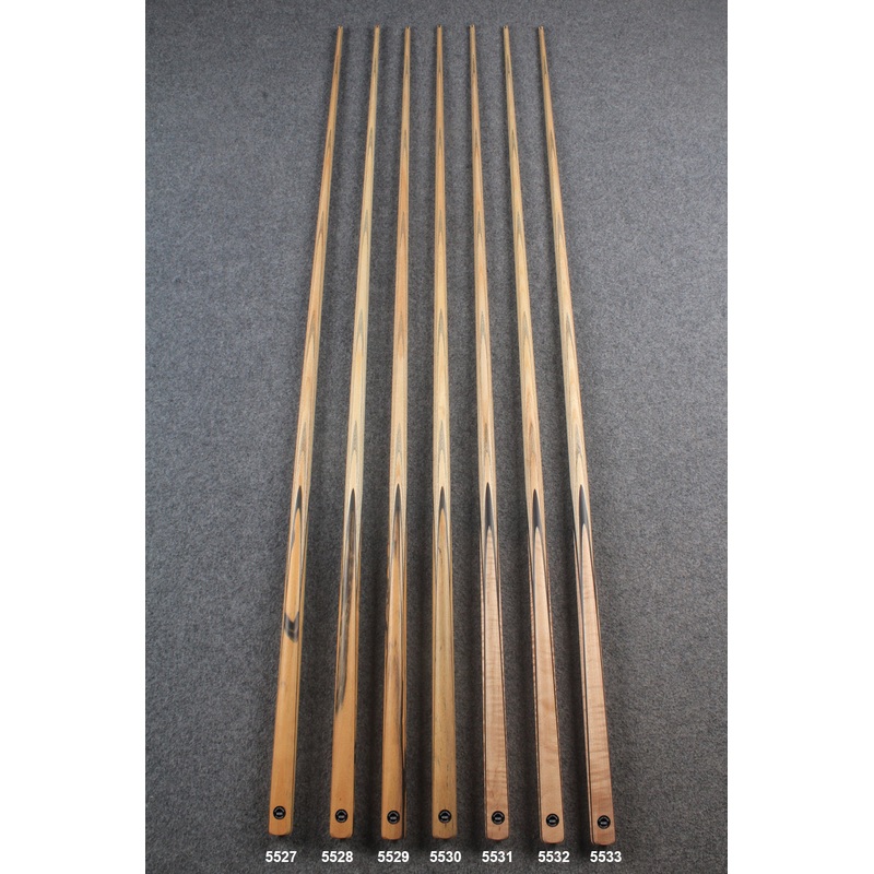 CHEVRONS+ 1 piece ash snooker cue  #5527- #5533