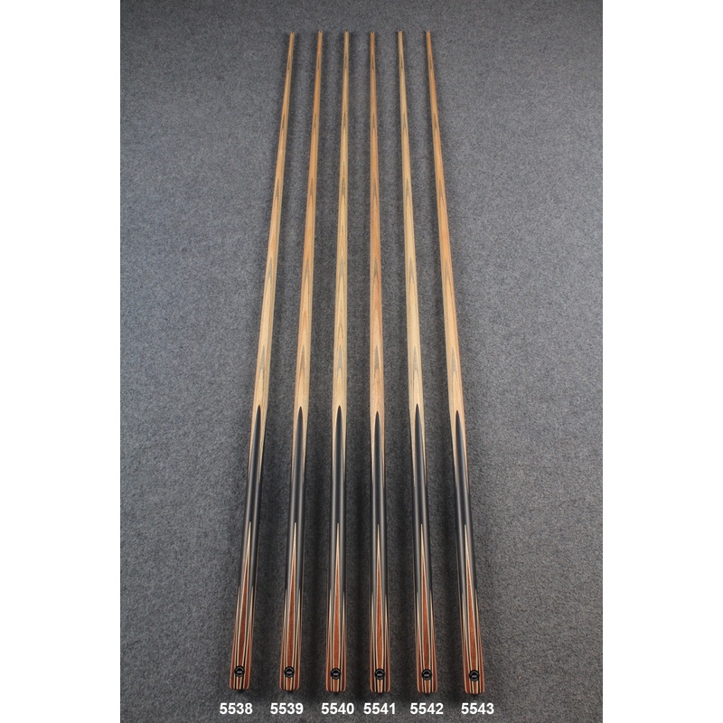 CHEVRONS+ 1 piece ash snooker cue 8 x points butt #5538- #5543