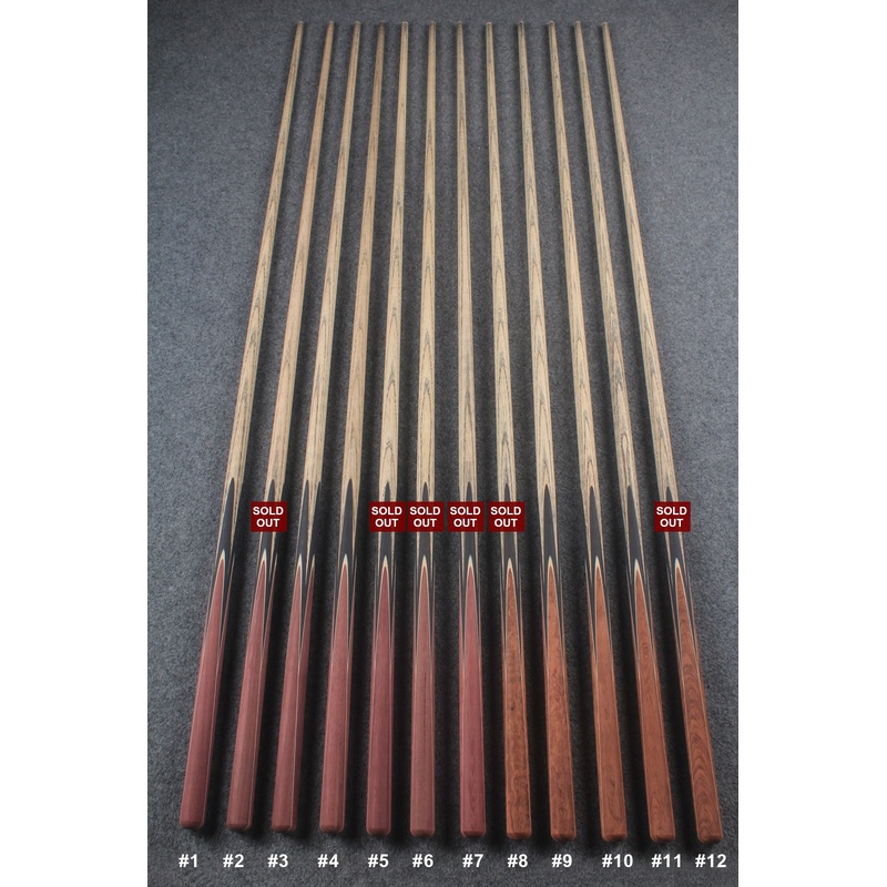custom-made:  woods 1 piece handmade ASH snooker / pool cue #1-#12 – made to order