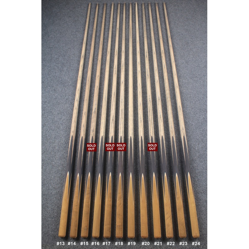 custom-made:  woods 1 piece handmade ASH snooker / pool cue #13-#24 – made to order