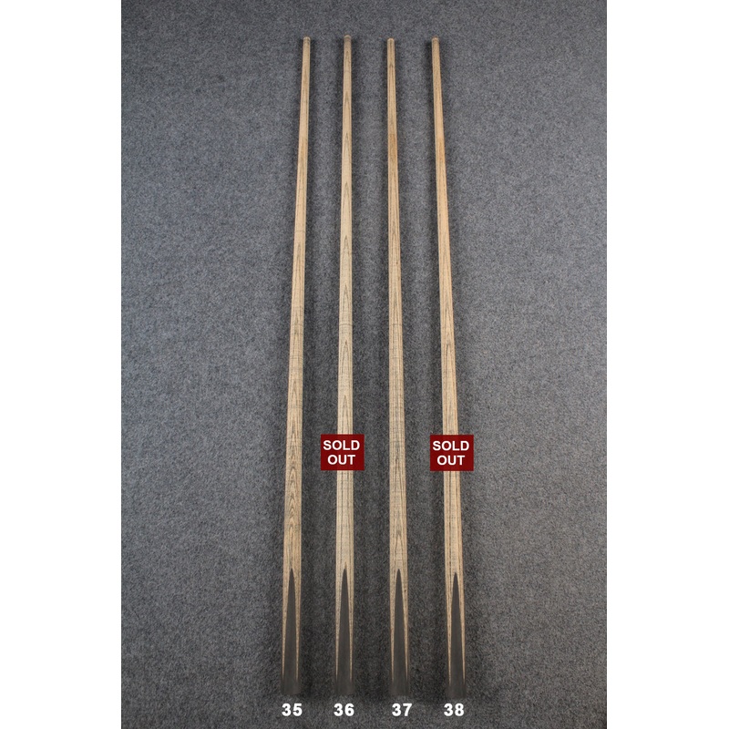 custom-made:  woods 1 piece handmade ash snooker / pool cue #35-#38 – made to order