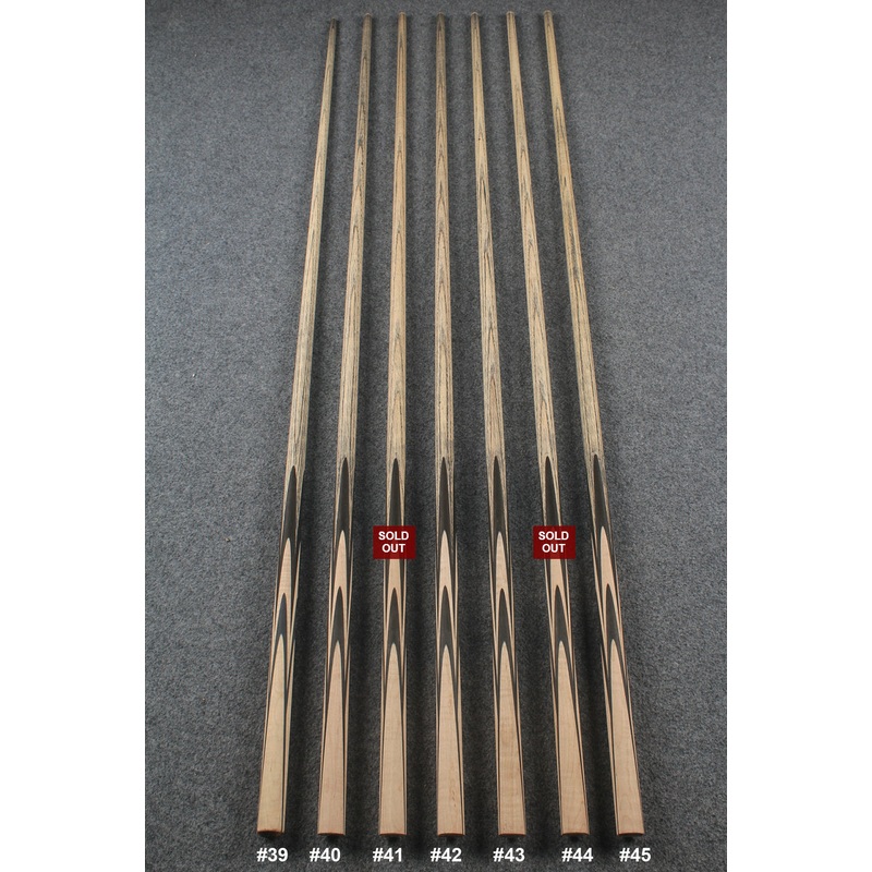 custom-made:  woods 1 piece handmade ASH snooker / pool cue #39-#45 – made to order