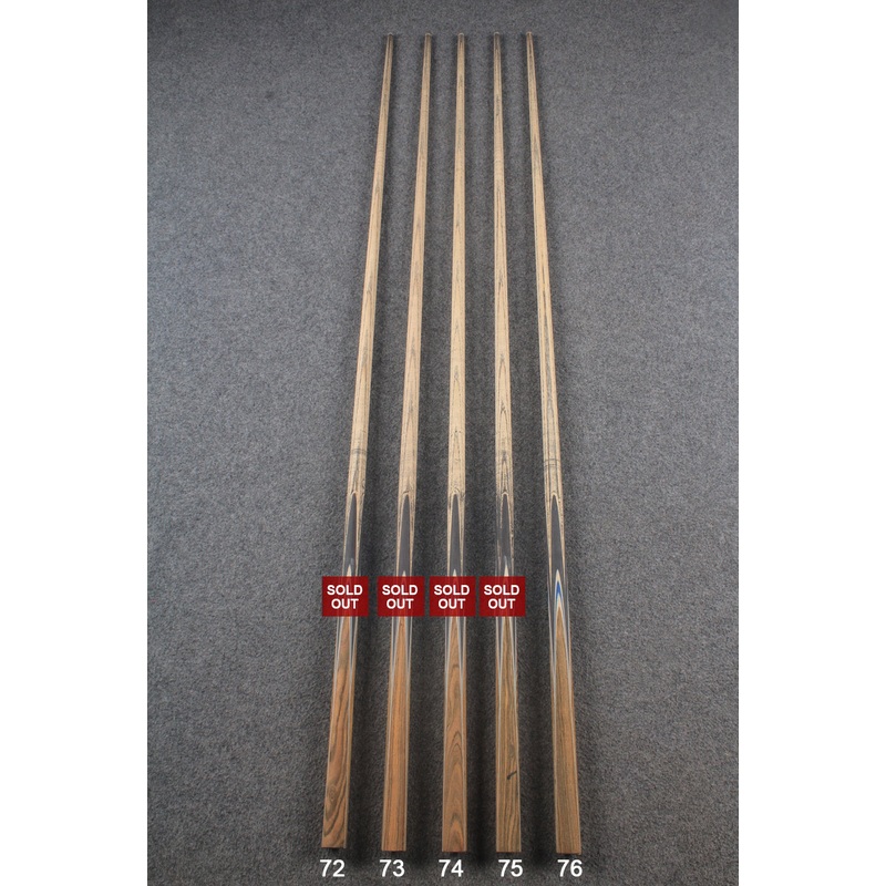 custom-made:  woods 1 piece handmade ASH snooker / pool cue #72-#76 – made to order