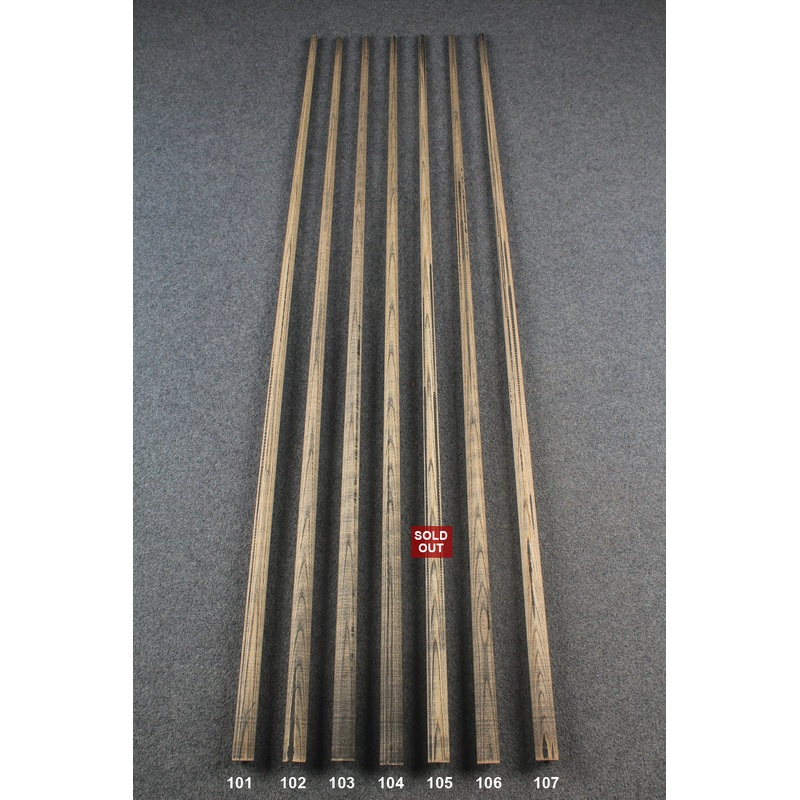 custom-made: AAA 150 CM ASH shafts selection for custom made cue  #101-#107 – made to order