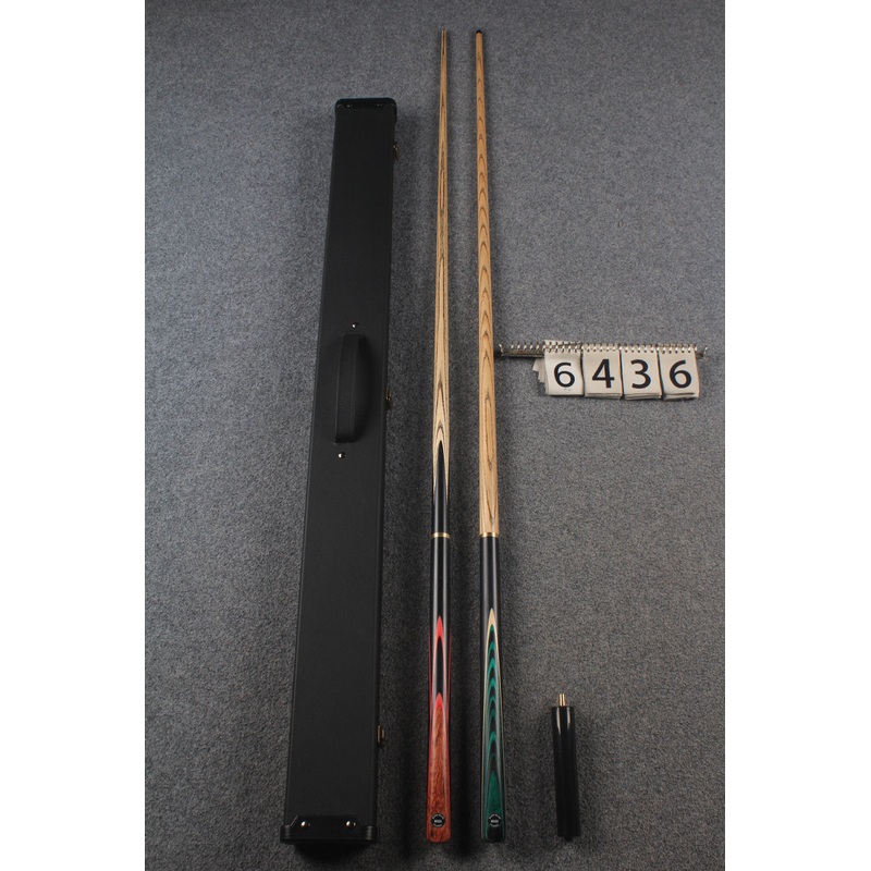 3/4 ASH english pool cue + break cue + case # 6436