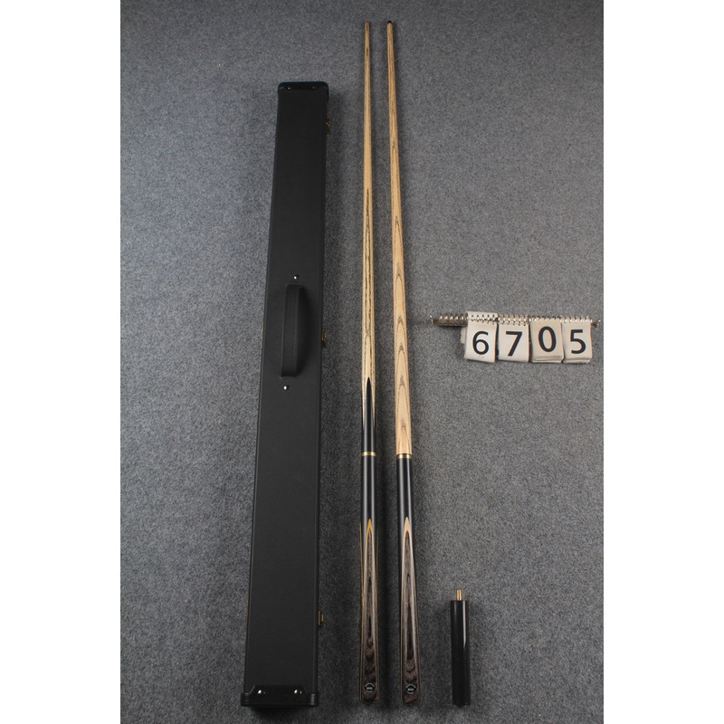 3/4 ASH english pool cue + break cue + case # 6705