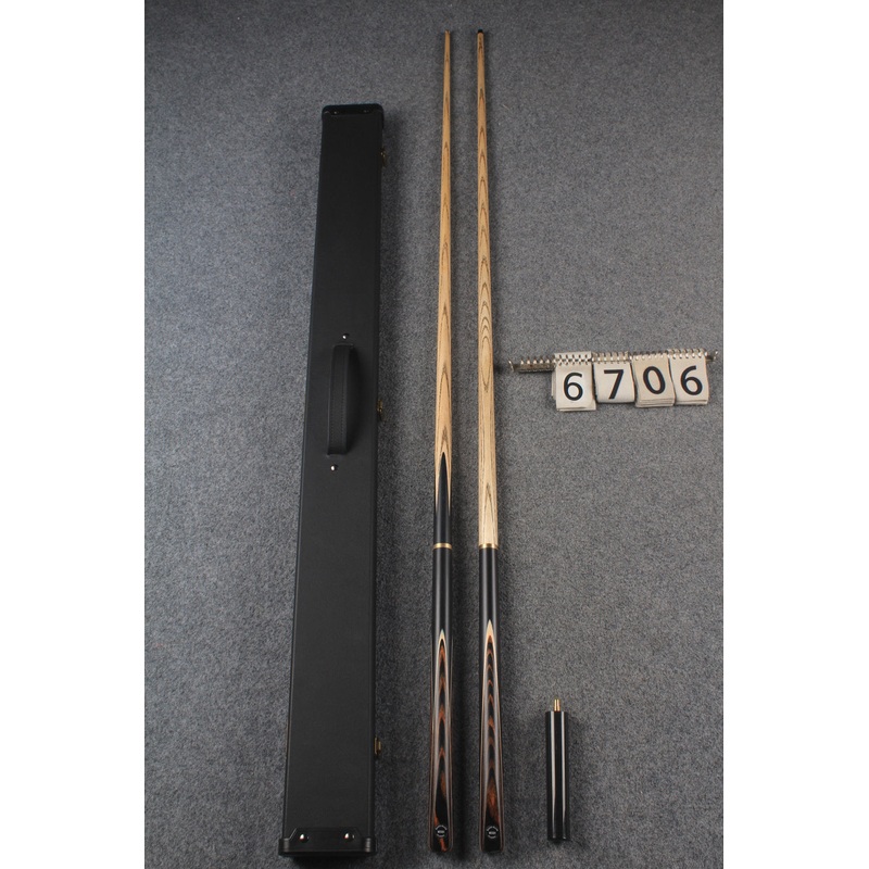 3/4 ASH english pool cue + break cue + case # 6706