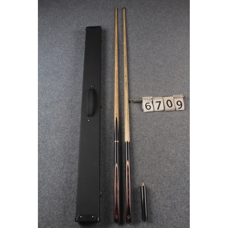 3/4 ASH english pool cue + break cue + case # 6709