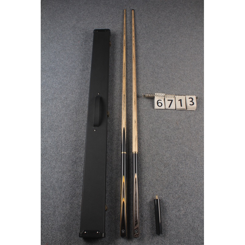 3/4 ASH english pool cue + break cue + case # 6713
