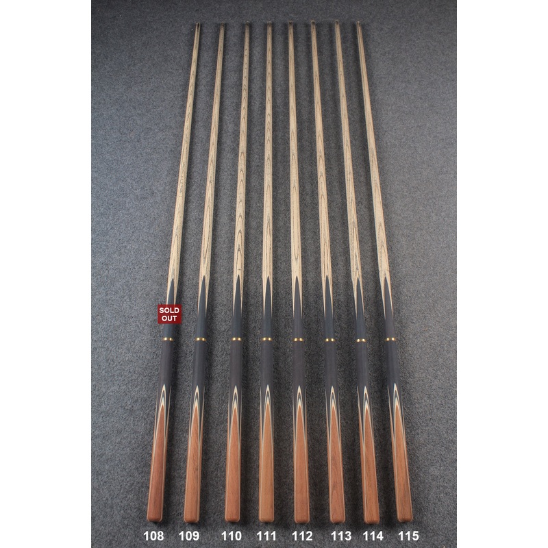 custom-made:  woods 3/4 handmade ASH snooker / pool cue #108-#115 – made to order