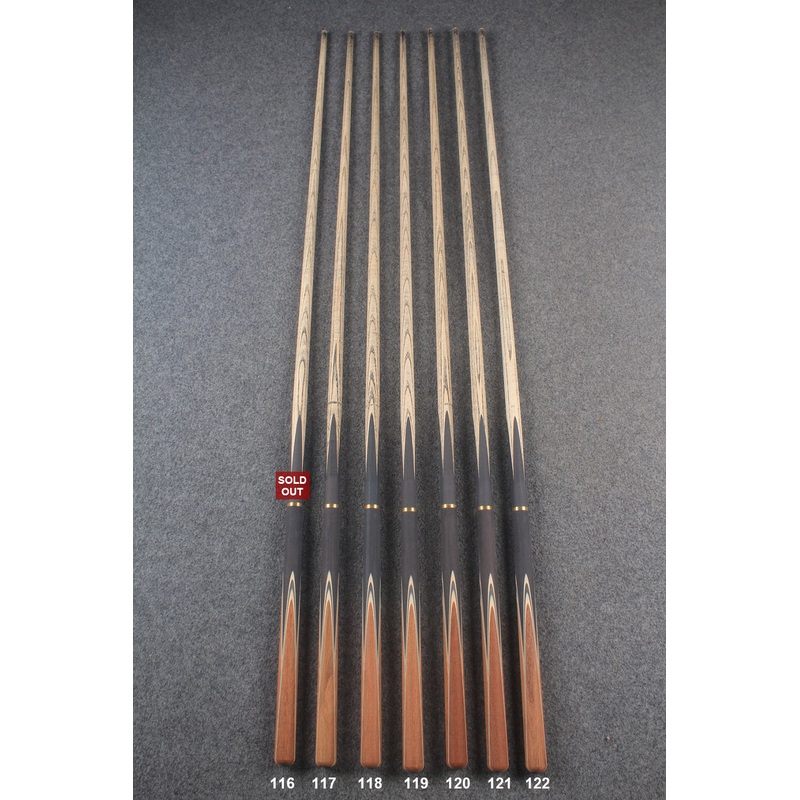 custom-made:  woods 3/4 handmade ASH snooker / pool cue #116-#122 – made to order