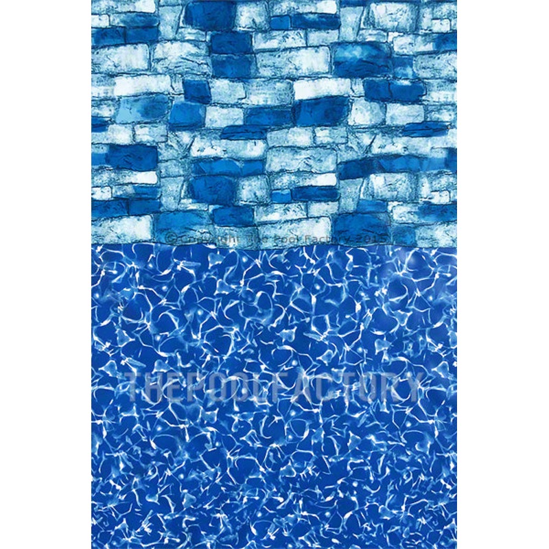 12’x18′ Oval Overlap Bluestone Liner – 30 Gauge